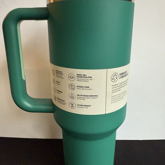 NEW Stanley 40 oz Stainless Steel FlowState Quencher H2.0 Tumbler Mug Alpine - Picture 3 of 8